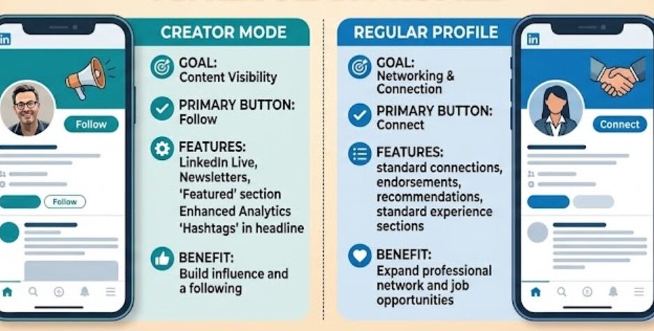 LinkedIn Creator Mode vs Regular Profile: Professional Guide